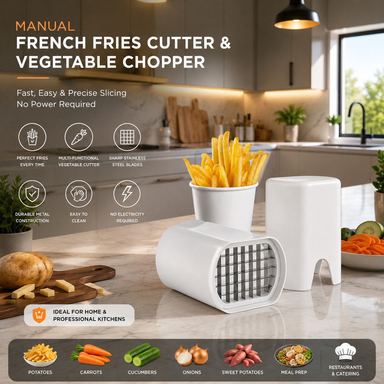 Manual French Fries Cutter
