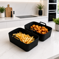 2pcs rectangle Reusable Silicone Air Fryer Liner