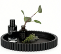 Elegant Fluted Oval Decorative Tray