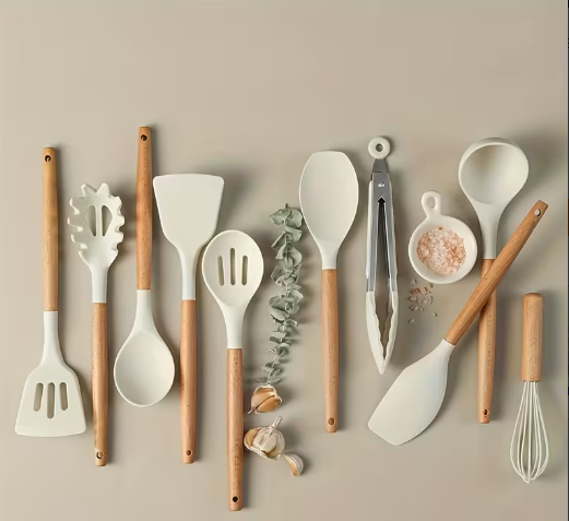 10pcs/set Silicone Cooking Utencils